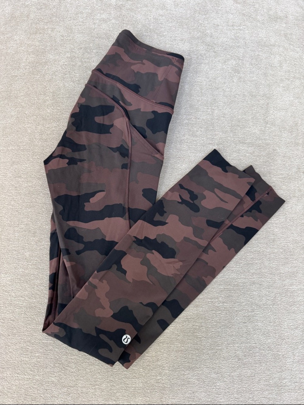lululemon athletica Brown Camo Print Leggings